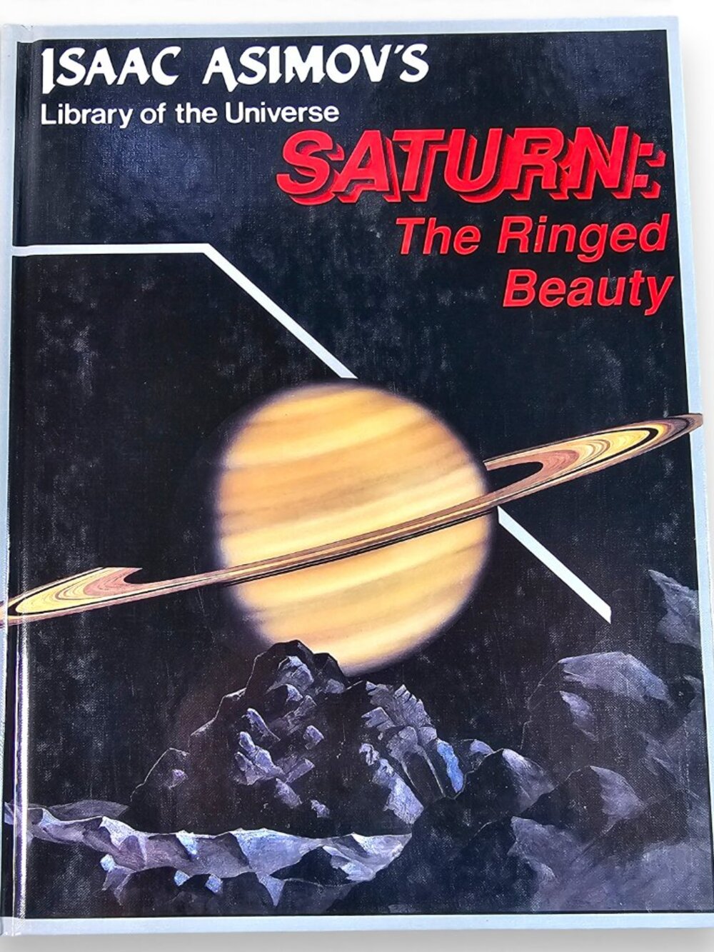 Isaac Asimov Library of the Universe Saturn The Ringed Beauty Hardcover VTG 1989